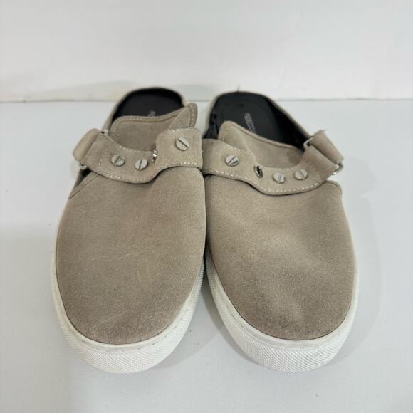 Rebecca Minkoff Sonia Women's Brown Taupe Slip-On Mules Flats Studded
Size 9.5 - Picture 8 of 10
